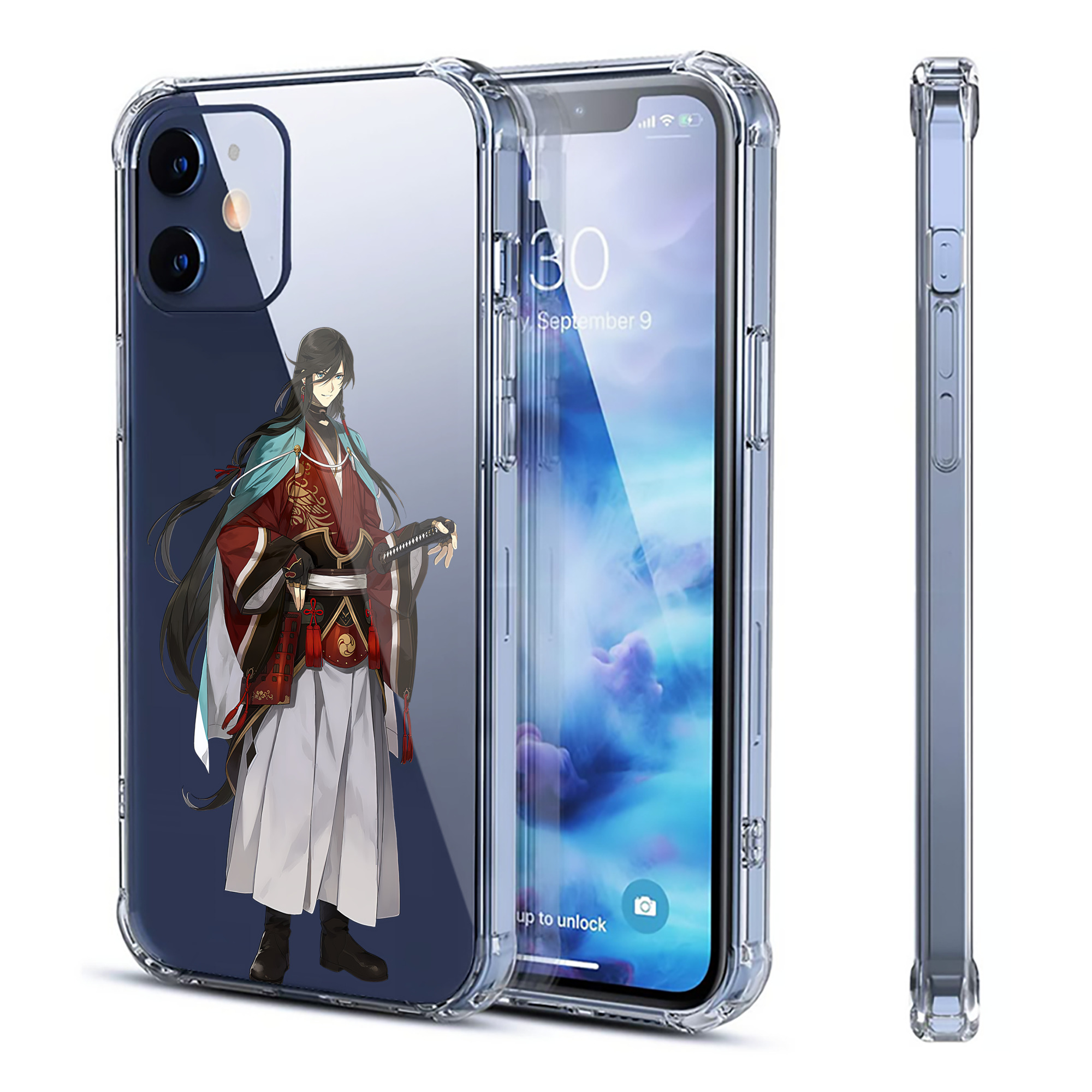 （画像用） 刀剣乱舞 Touken Ranbu 【iPhone 12シリーズ対応】透明スマホケース（クリアソフトケース）